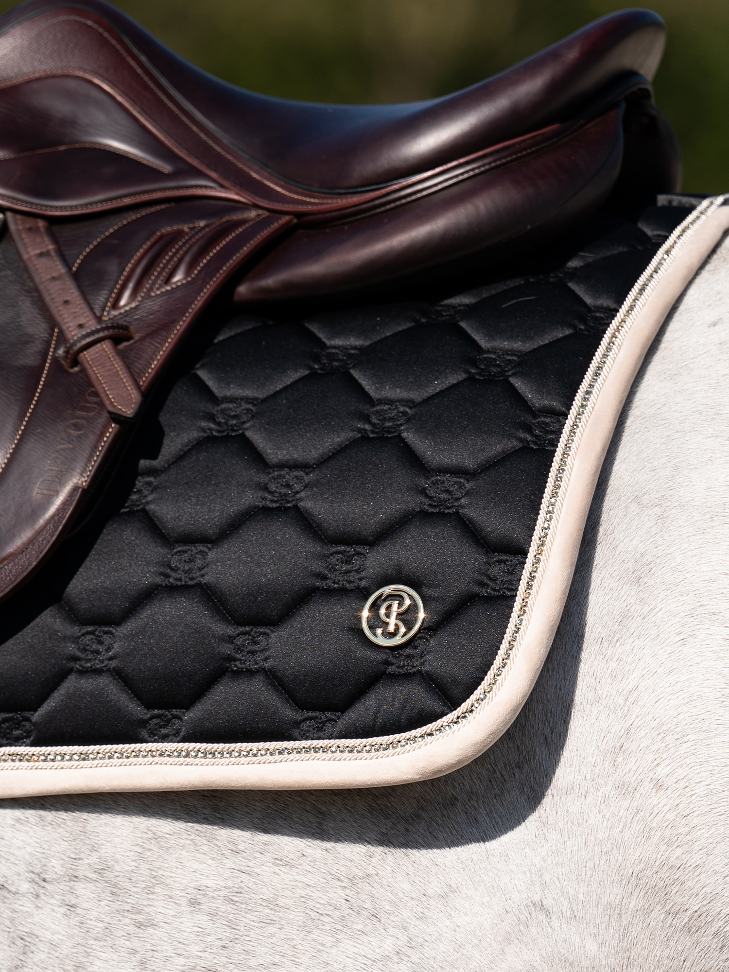 Vintage Monogram Jump Saddle Pad