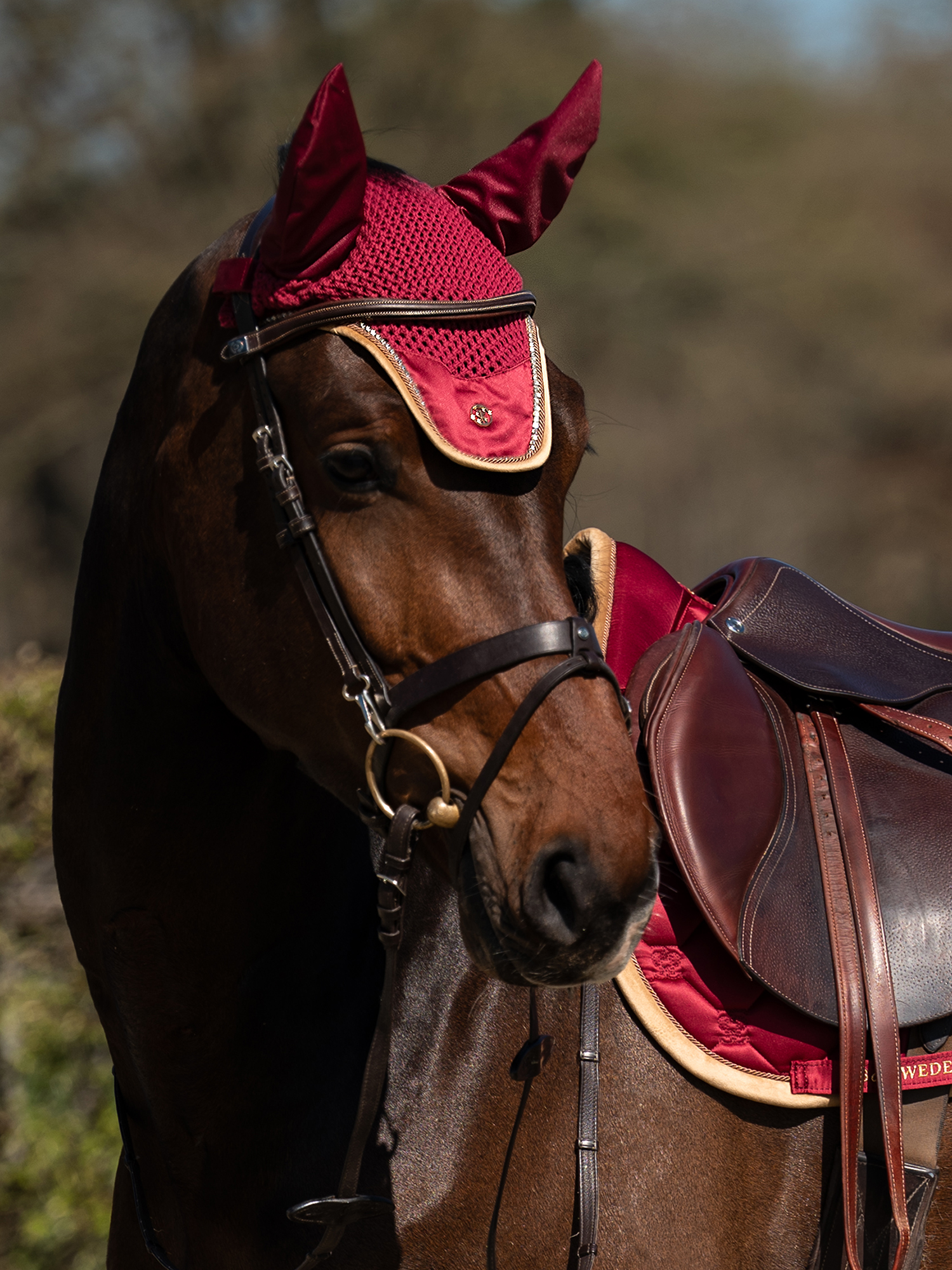Vintage Monogram Ear Bonnet