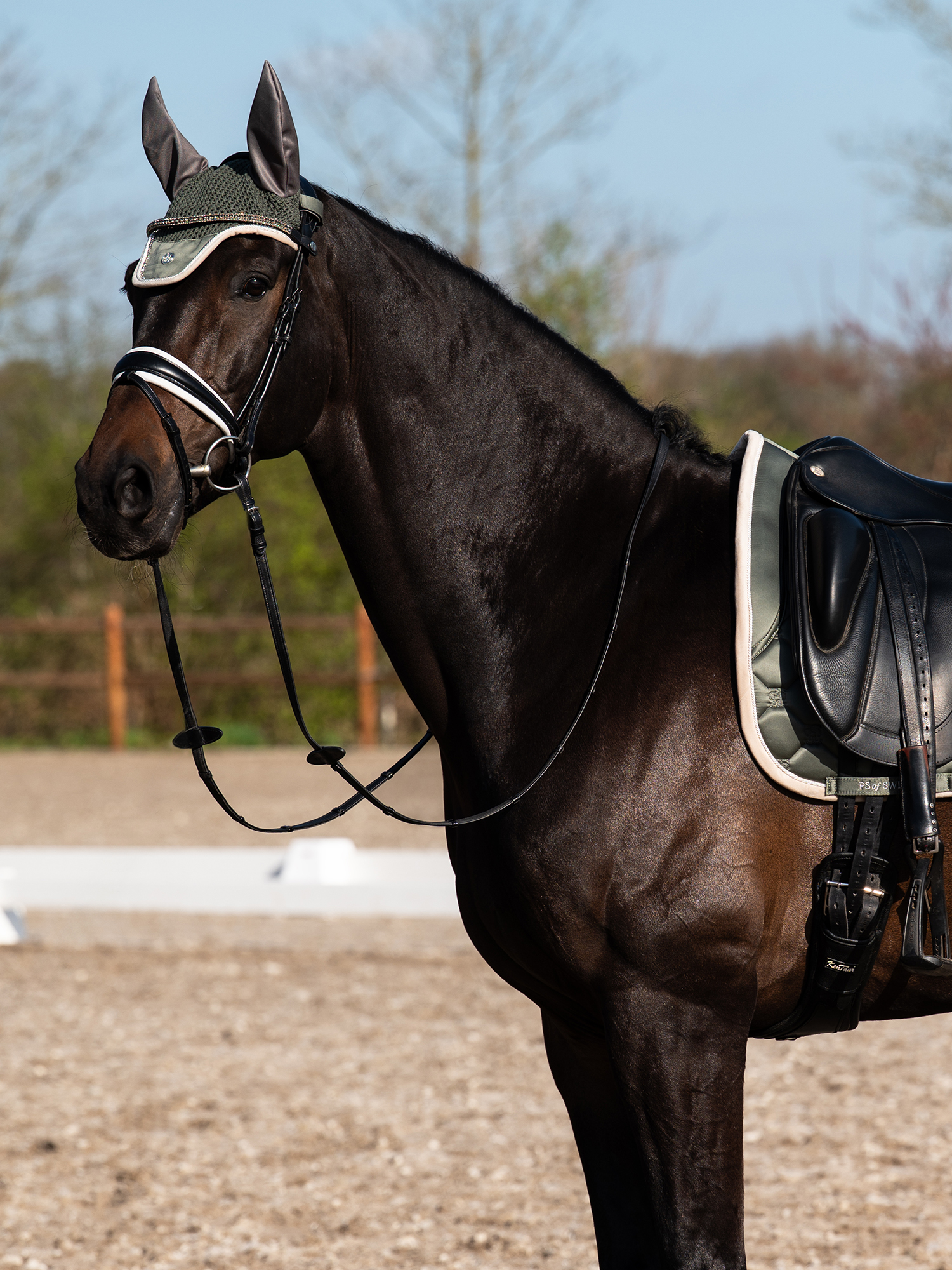 Vintage Monogram Ear Bonnet