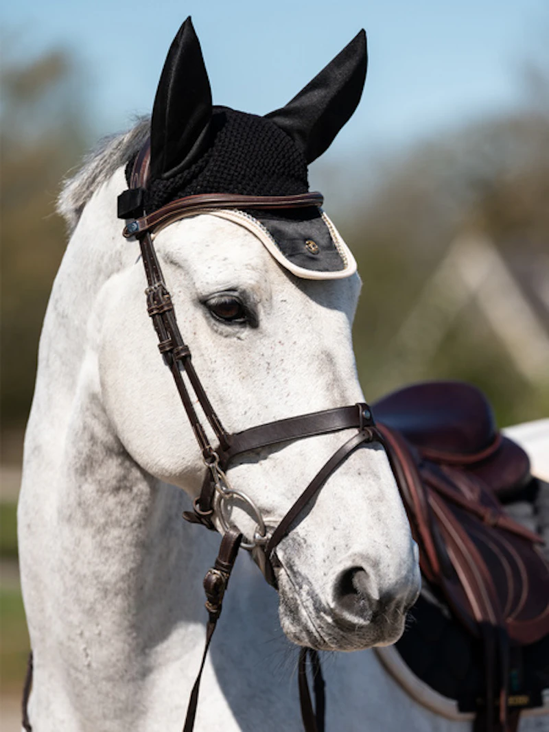 Vintage Monogram Ear Bonnet Vintage Monogram Ear Bonnet