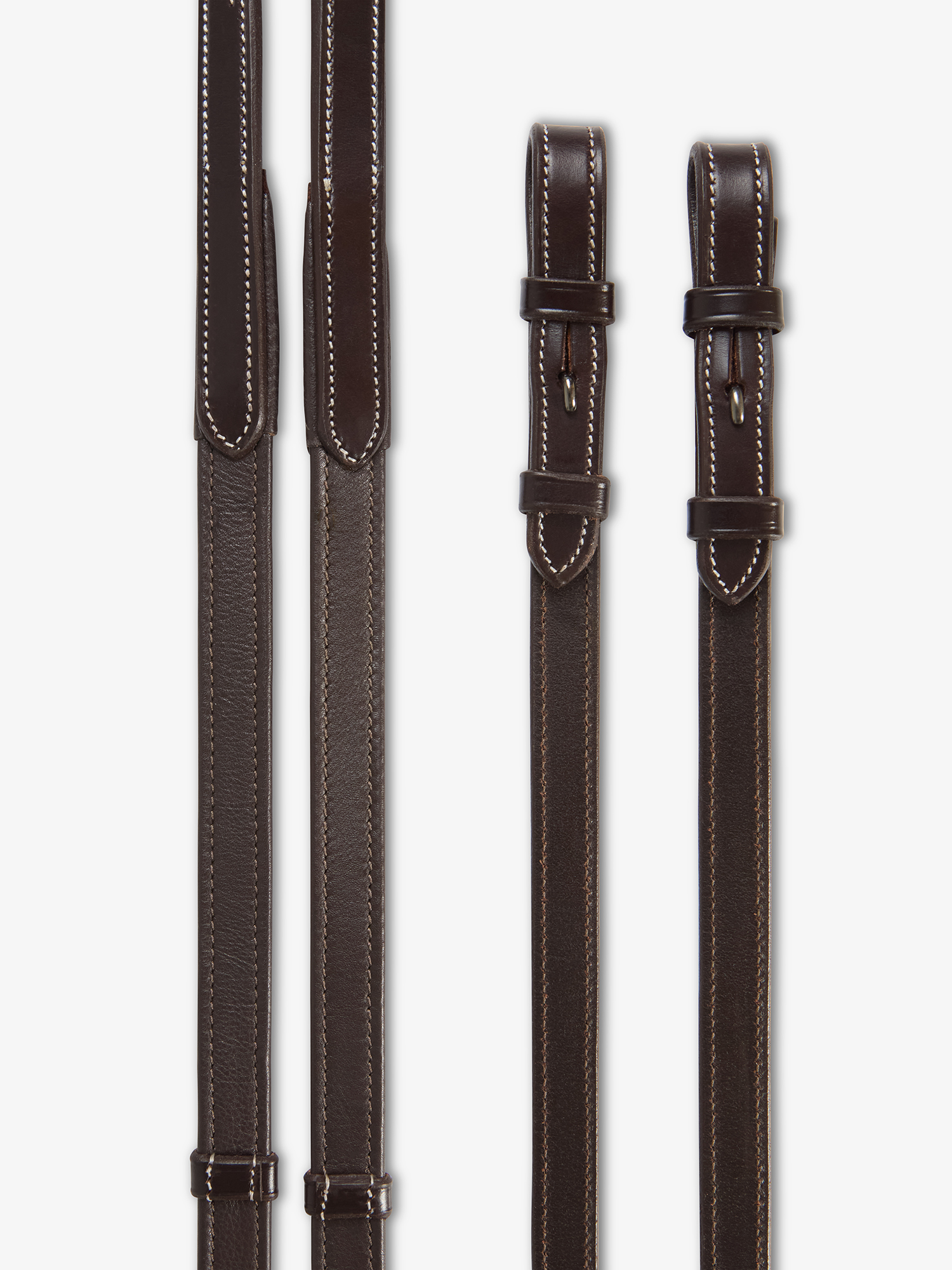 Reins Dressage Softy / Supergrip Flat Brown White