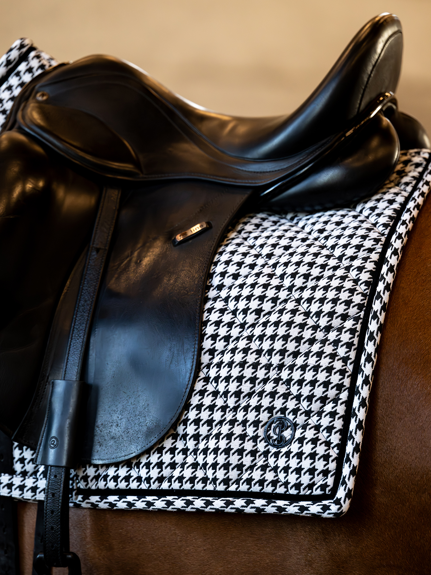 Houndstooth Dressage Saddle Pad