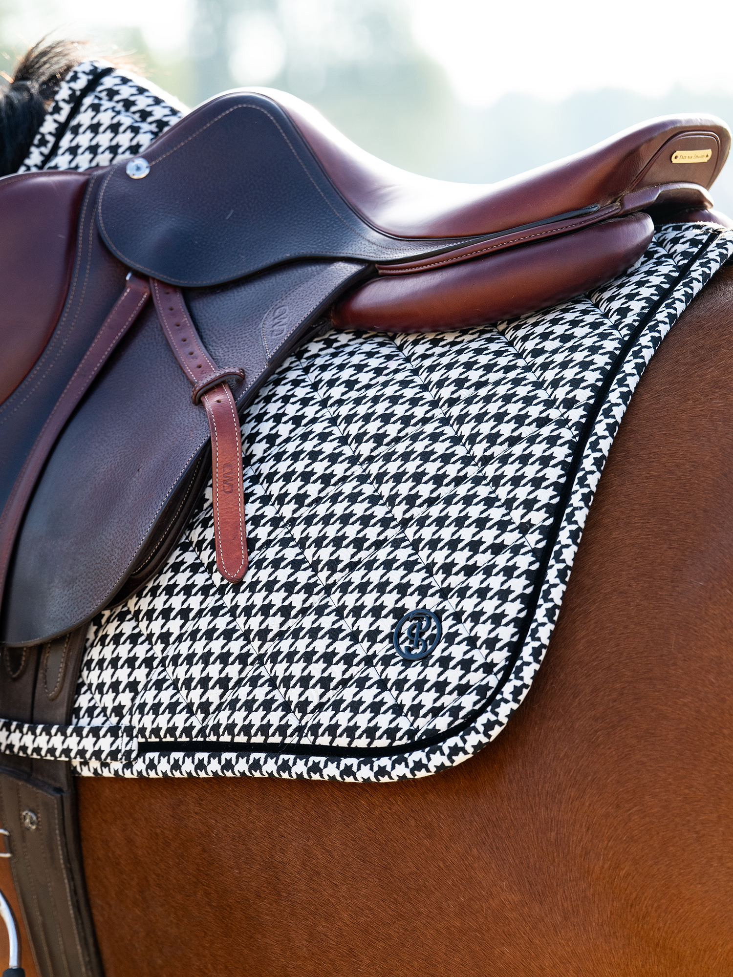 Houndstooth Jump Saddle Pad