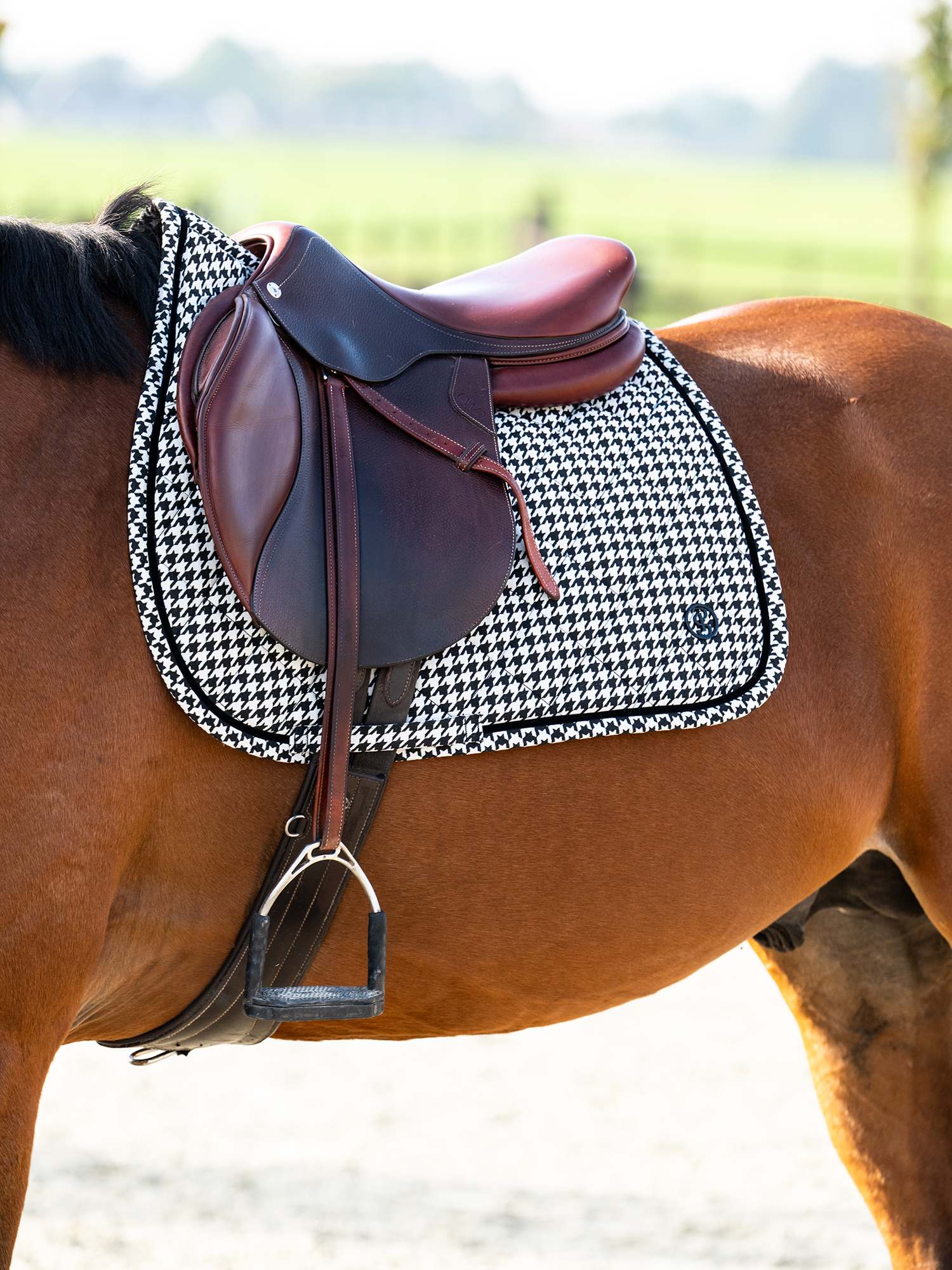 Houndstooth Jump Saddle Pad
