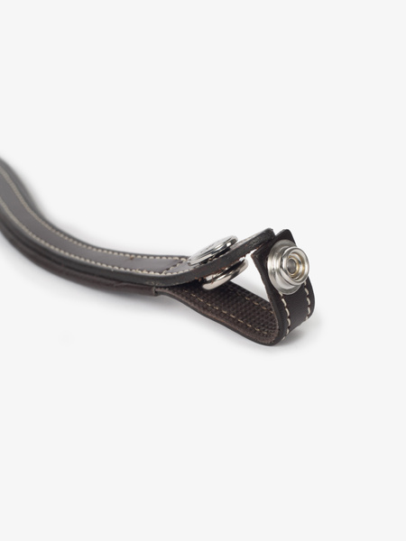 Browband U-Shape White Stitching Silver