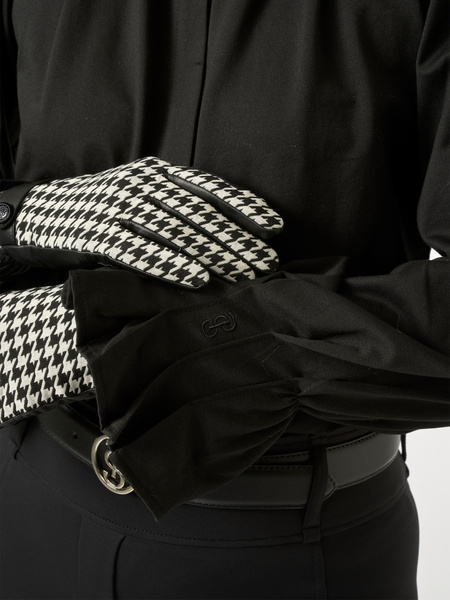 Hannah Houndstooth Riding Gloves