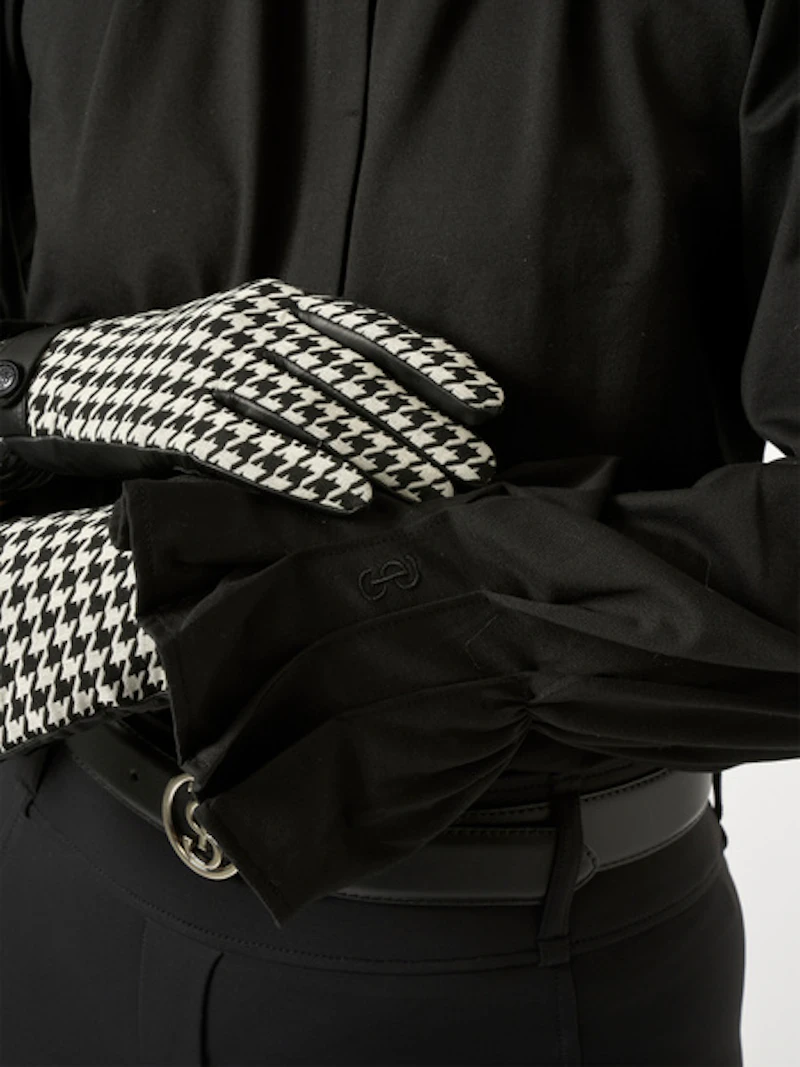 Hannah Houndstooth Riding Gloves Hannah Houndstooth Riding Gloves