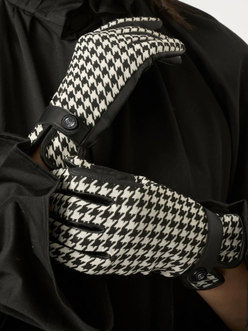 Hannah Houndstooth Riding Gloves Hannah Houndstooth Riding Gloves