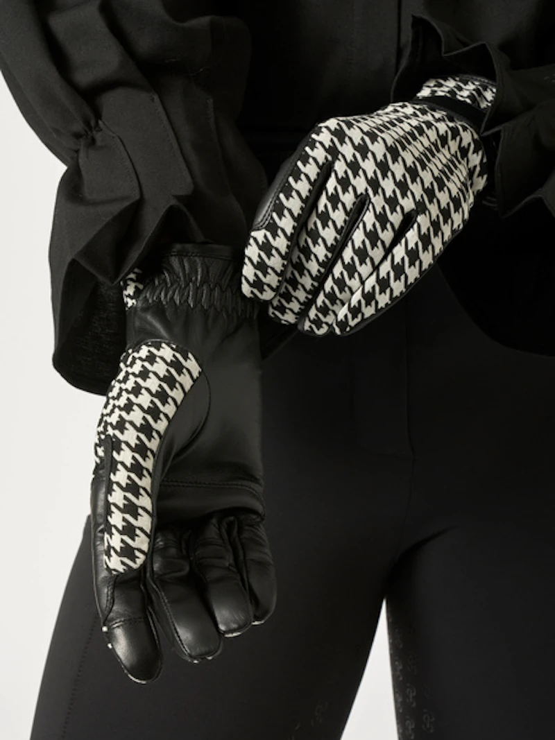 Hannah Houndstooth Riding Gloves Hannah Houndstooth Riding Gloves