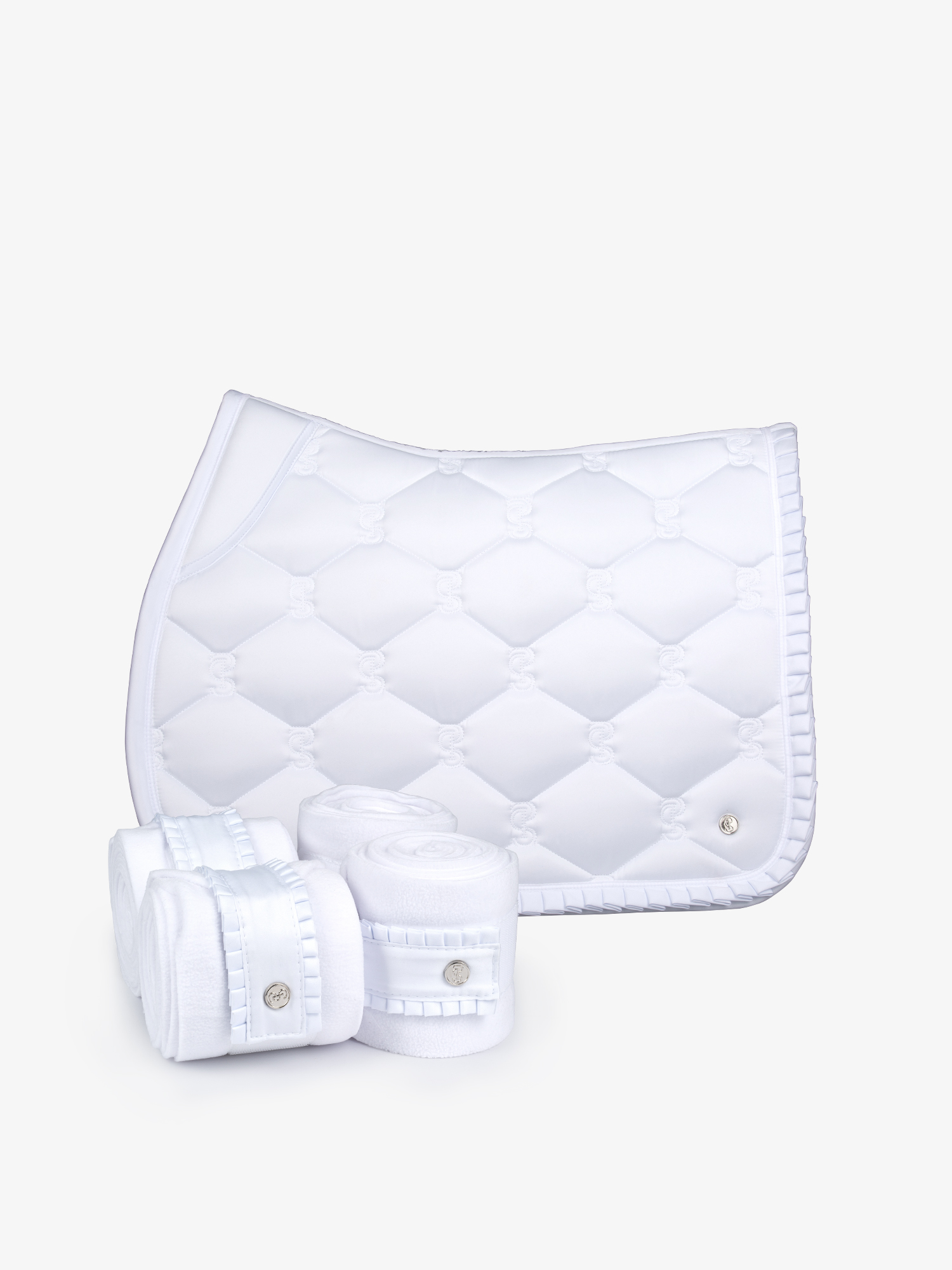 Saddle Pad Jump Ruffle + Polos Set