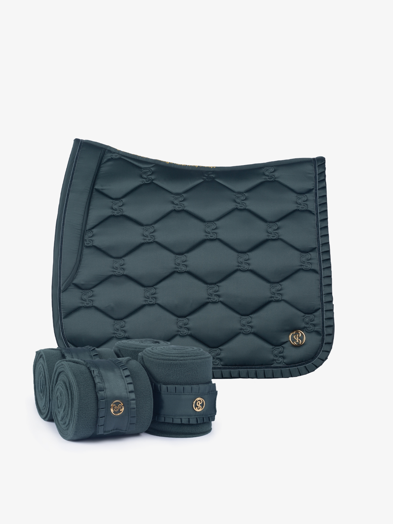 Saddle Pad Dressage Ruffle + Polos