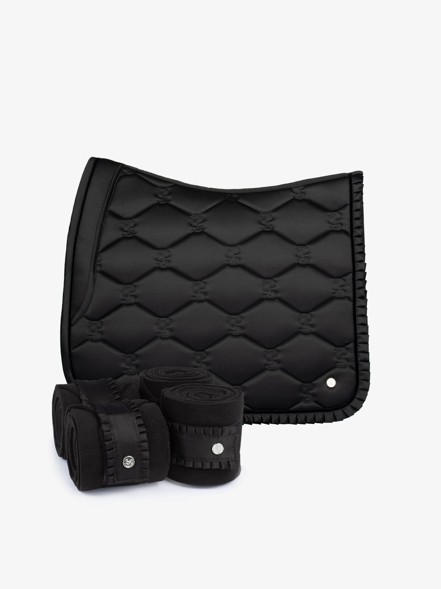 Ruffle Dressyrschabrak + Benlindor Set