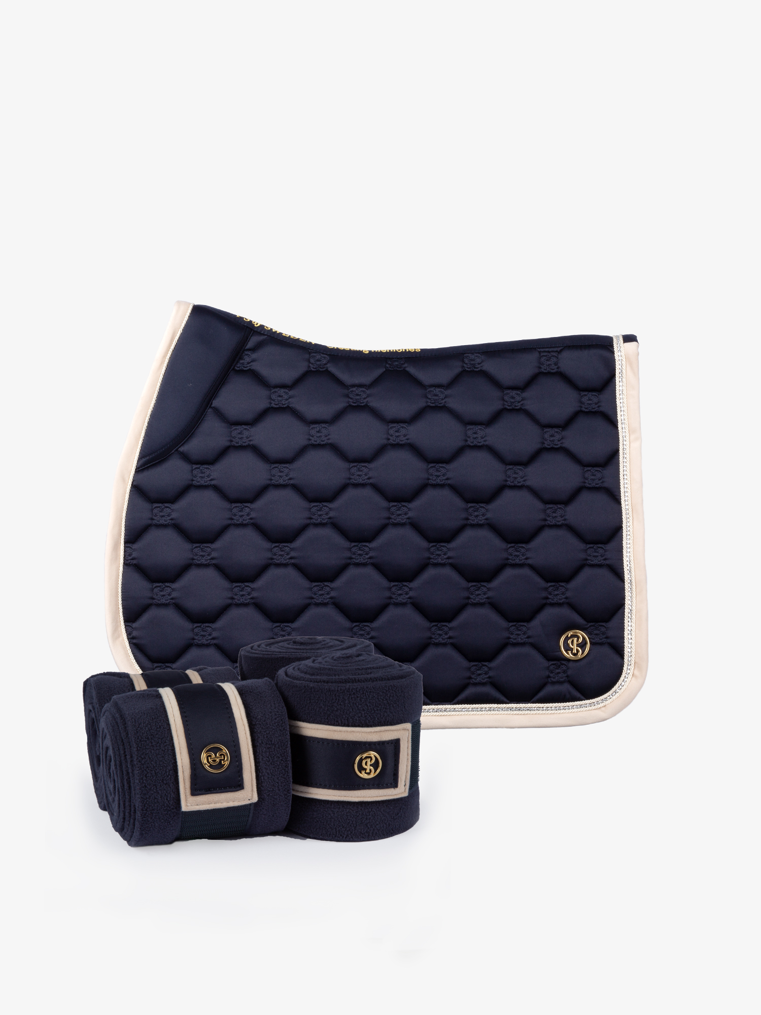 Vintage Monogram Saddle Pad Jump + Polos Set