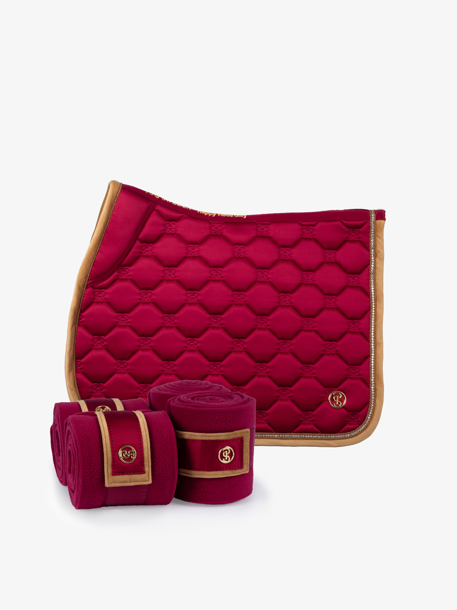 Vintage Monogram Saddle Pad Jump + Polos Set