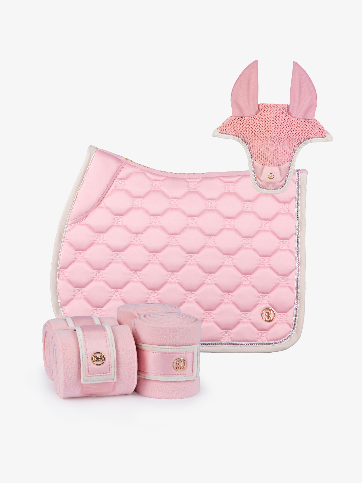 Vintage Monogram Jump Set - Saddle pad + Ear bonnet + Polos