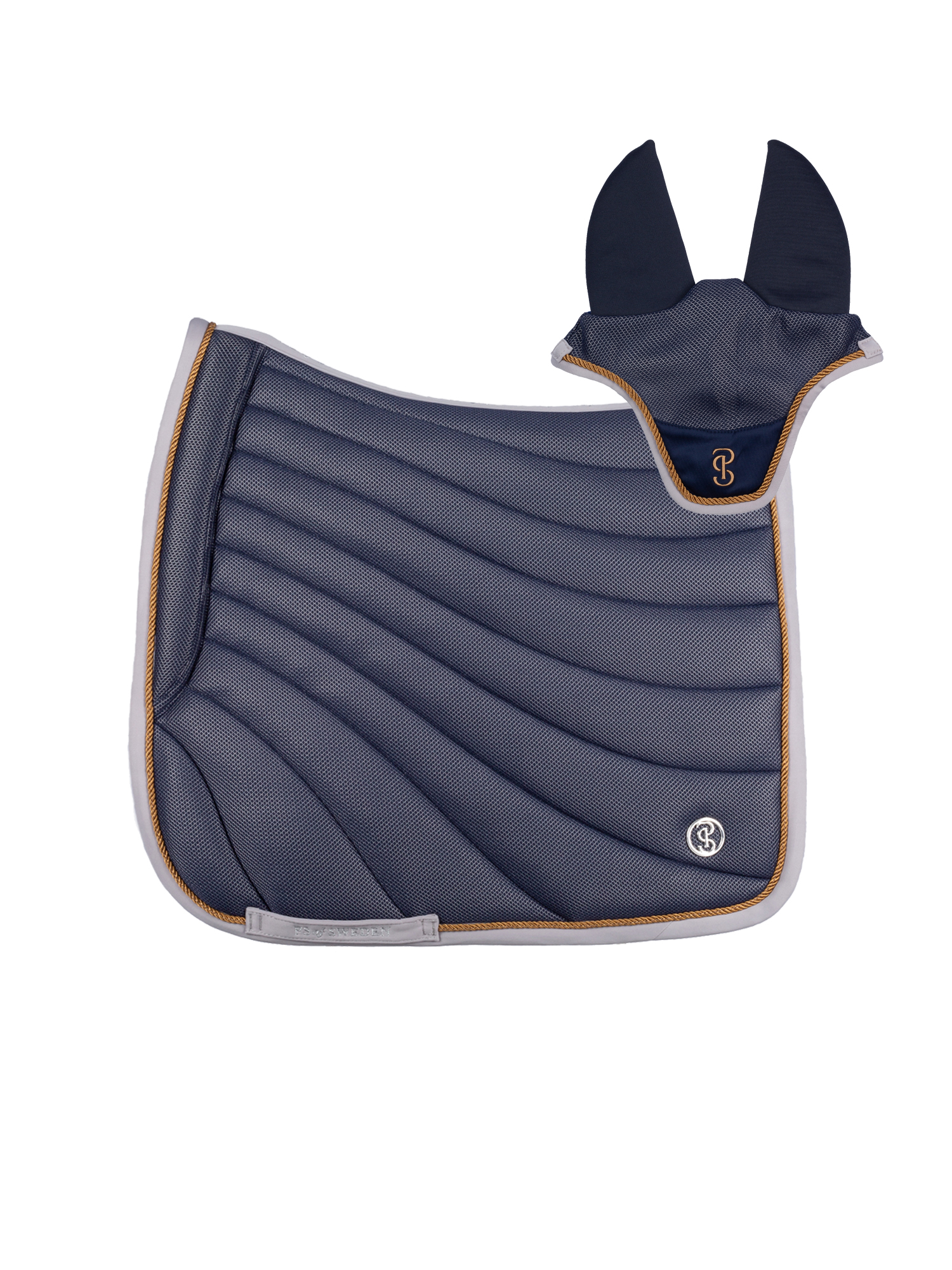 Airflow Mesh Saddle Pad Dressage + Ear Bonnet Set