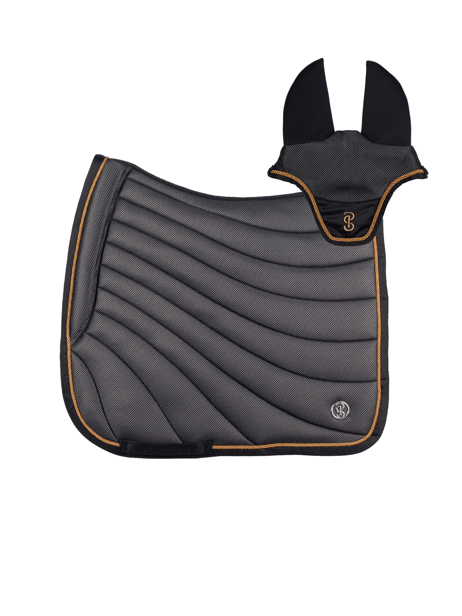 Airflow Mesh Saddle Pad Dressage + Ear Bonnet Set