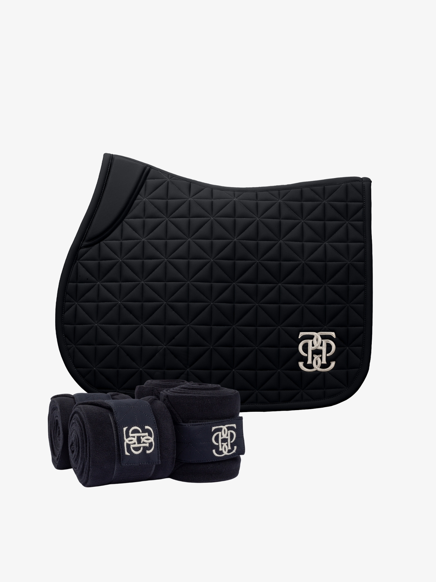 Diamond Quilt Jump Saddle Pad+ Polos Set