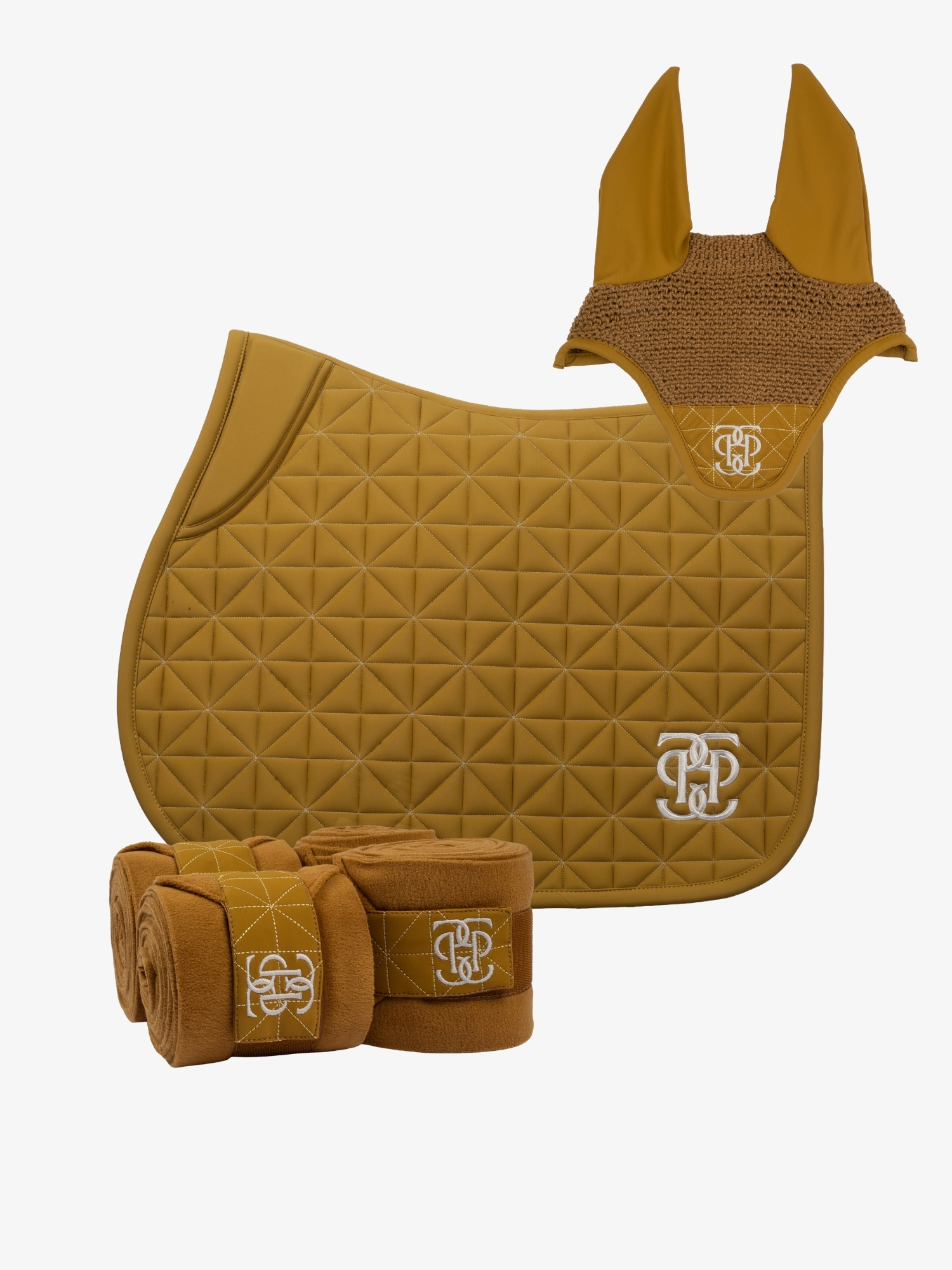 Diamond Quilt Jump Saddle Pad Premium Set