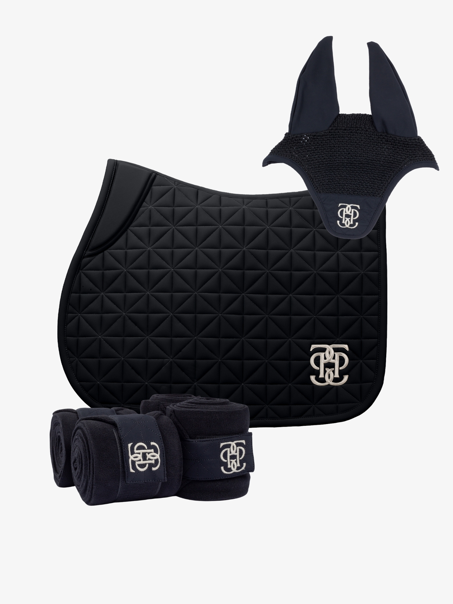 Diamond Quilt Jump Saddle Pad Premium Set