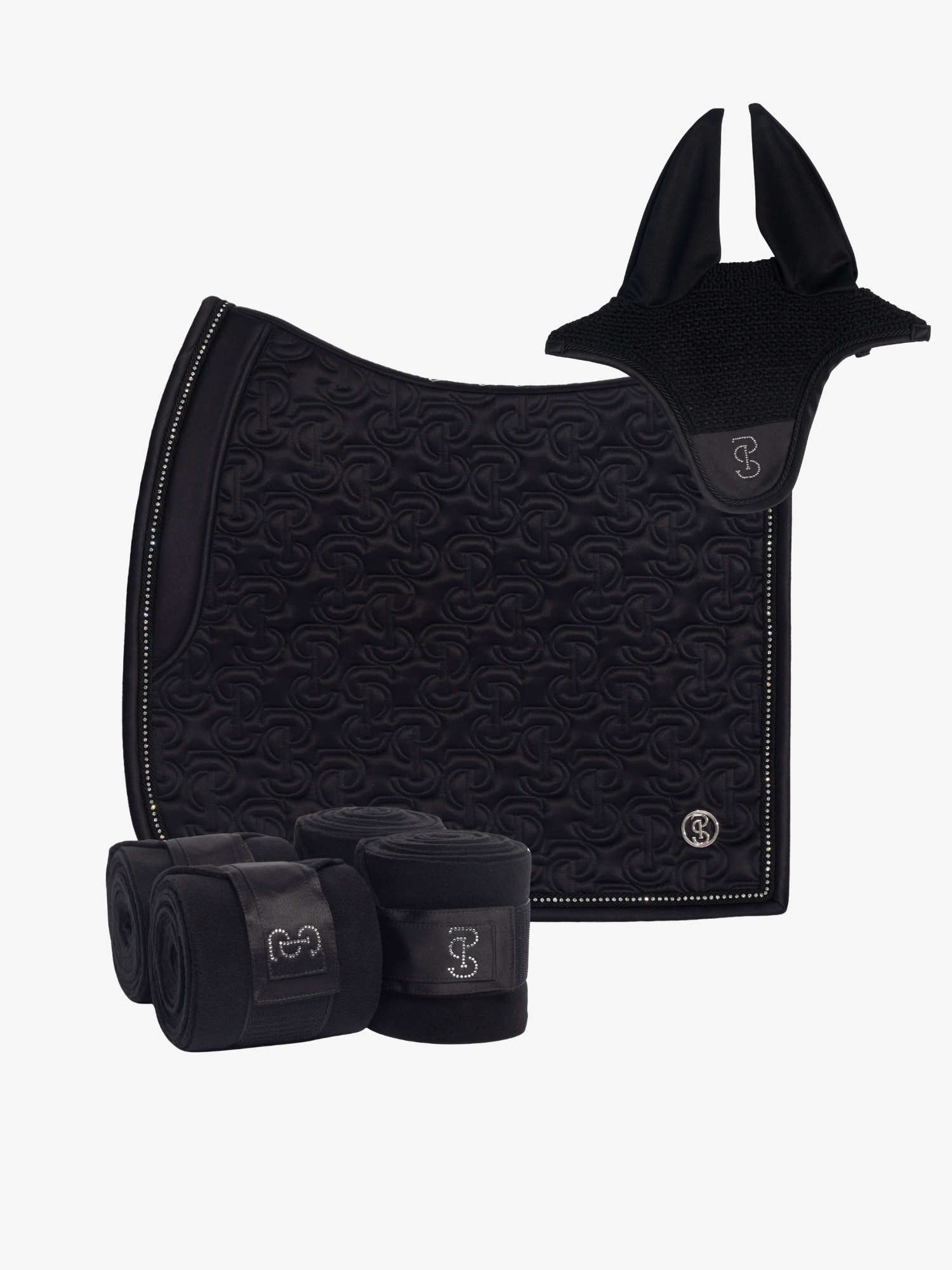Crystal Dressage Saddle Pad Premium Set