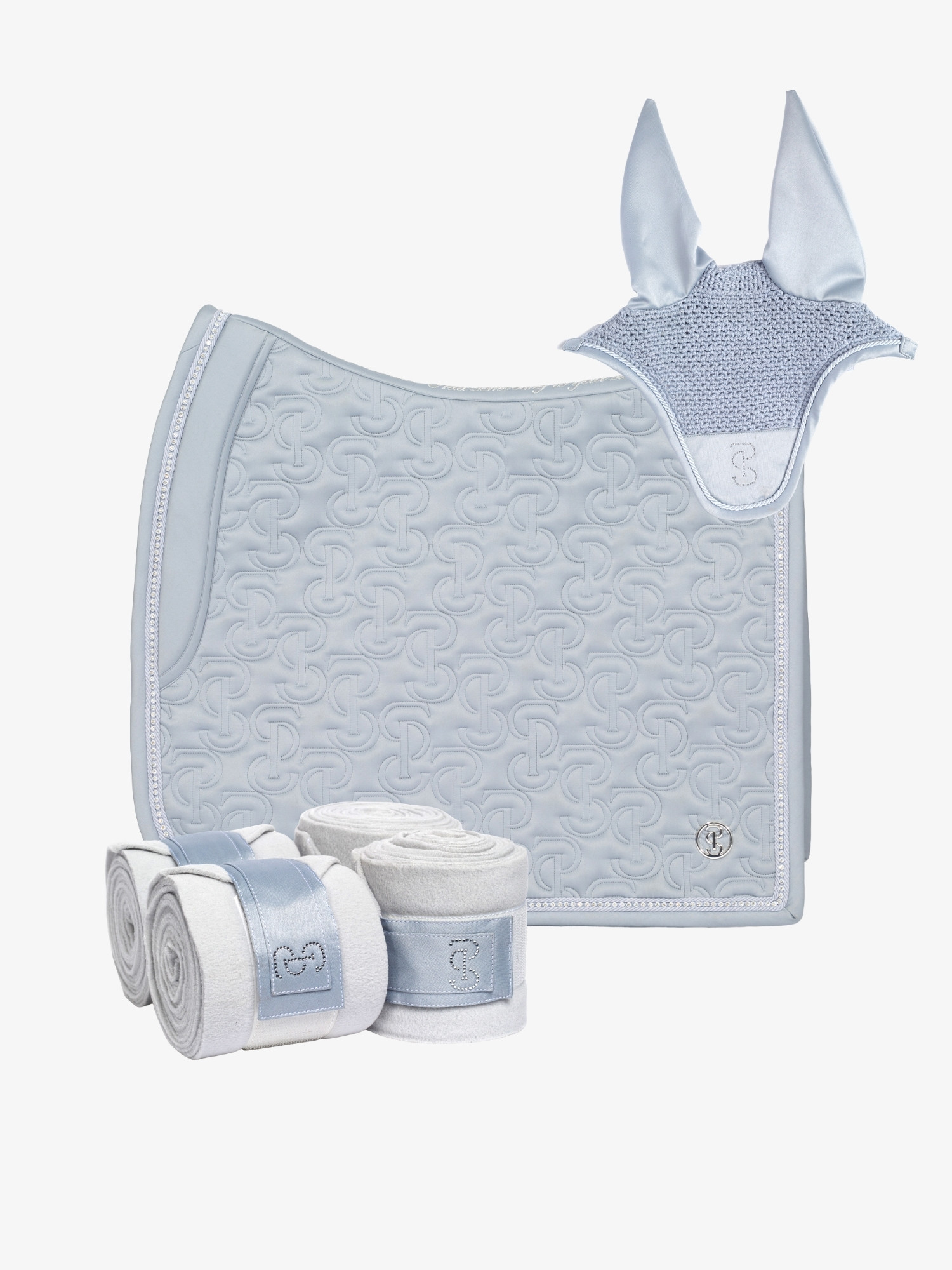 Crystal Dressage Saddle Pad Premium Set