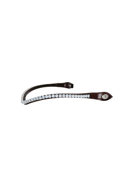 Browband Slim Morning Breeze Brown Leather