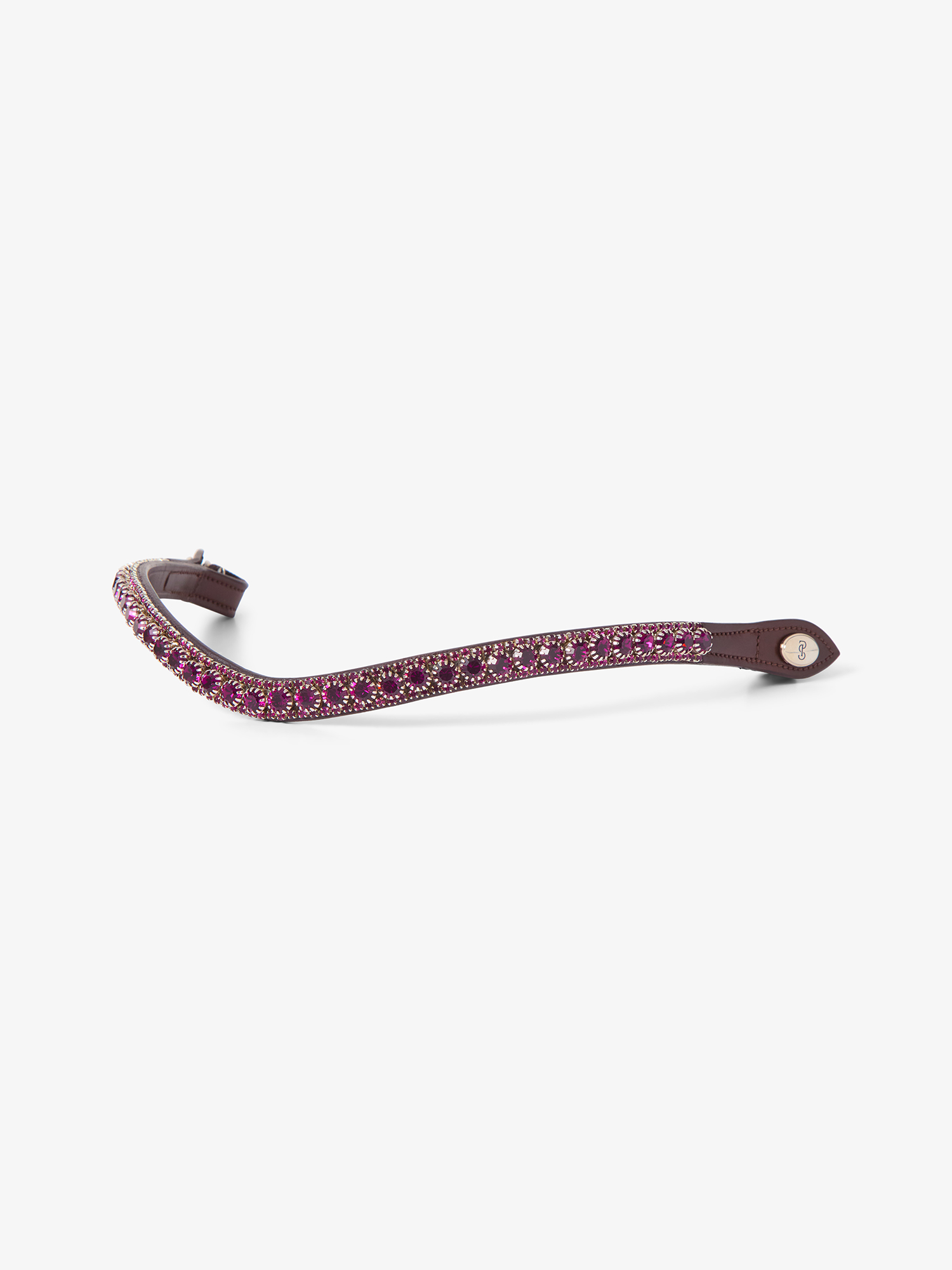 Browband Luxe Eclipse Purple Brown Leather