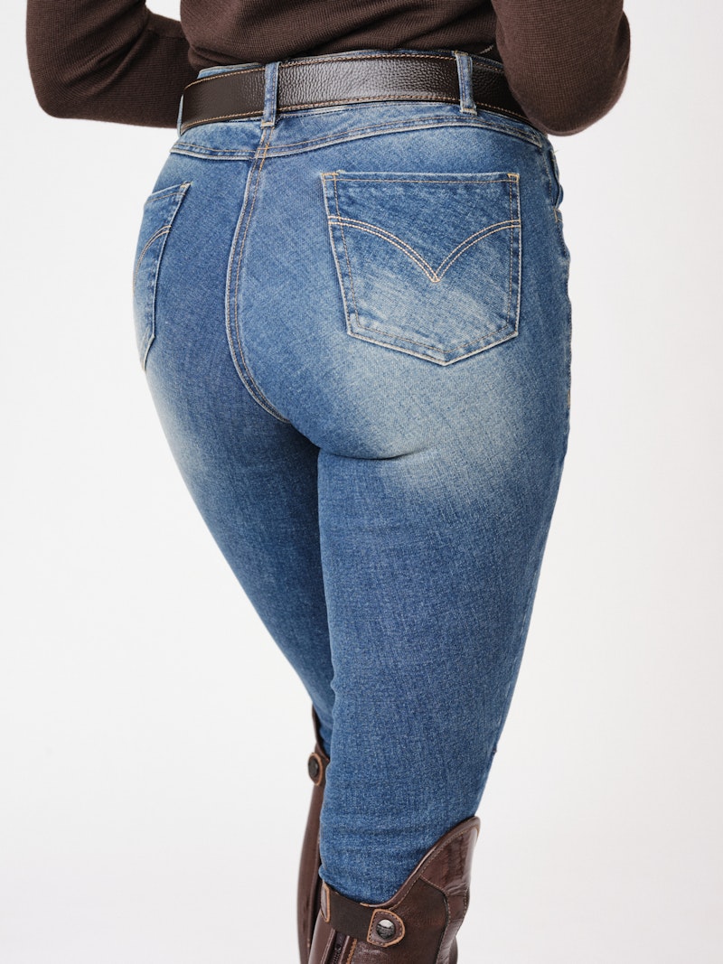 Ellie Half Grip Denim Breeches Ellie Half Grip Denim Breeches