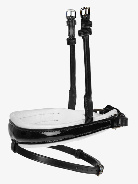 GP Lacquered Noseband / White Padding