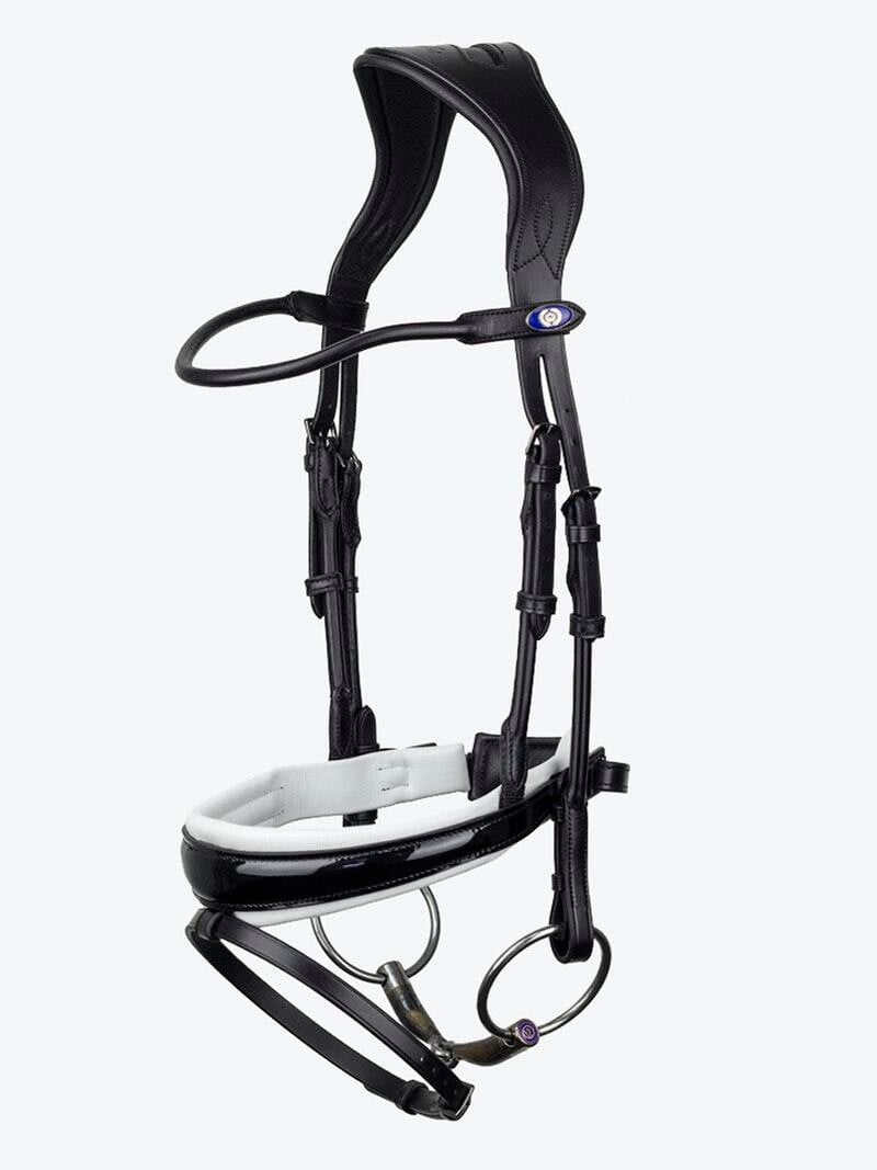 GP Lacquered Bridle - White Padding
