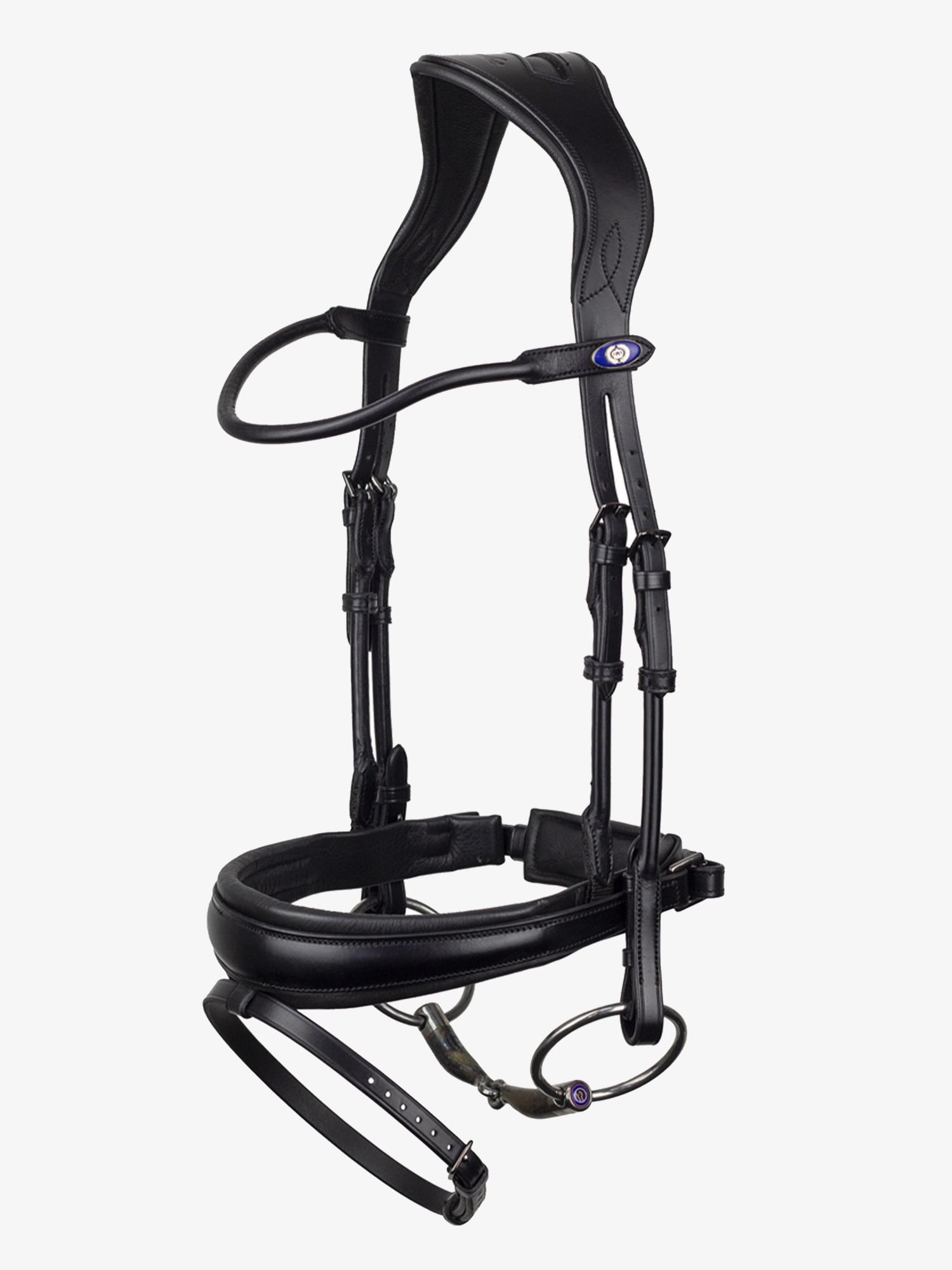 GP Bridle Black + Dubai Flat Dressage Reins