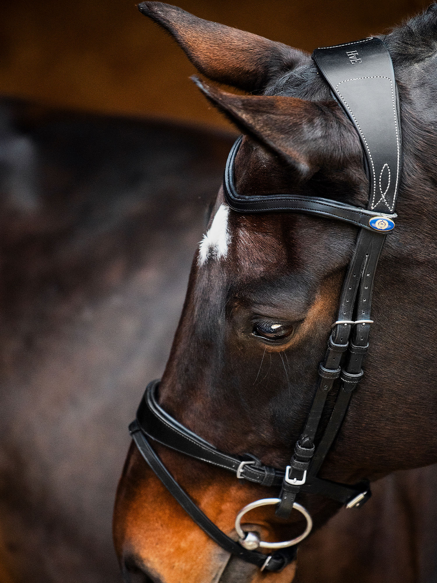 Details about   Swedish Patent Horse Noseband Soft Leather Cob Pony Riding Bridle Equipment 