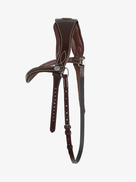 Throatlatch with White Stitches