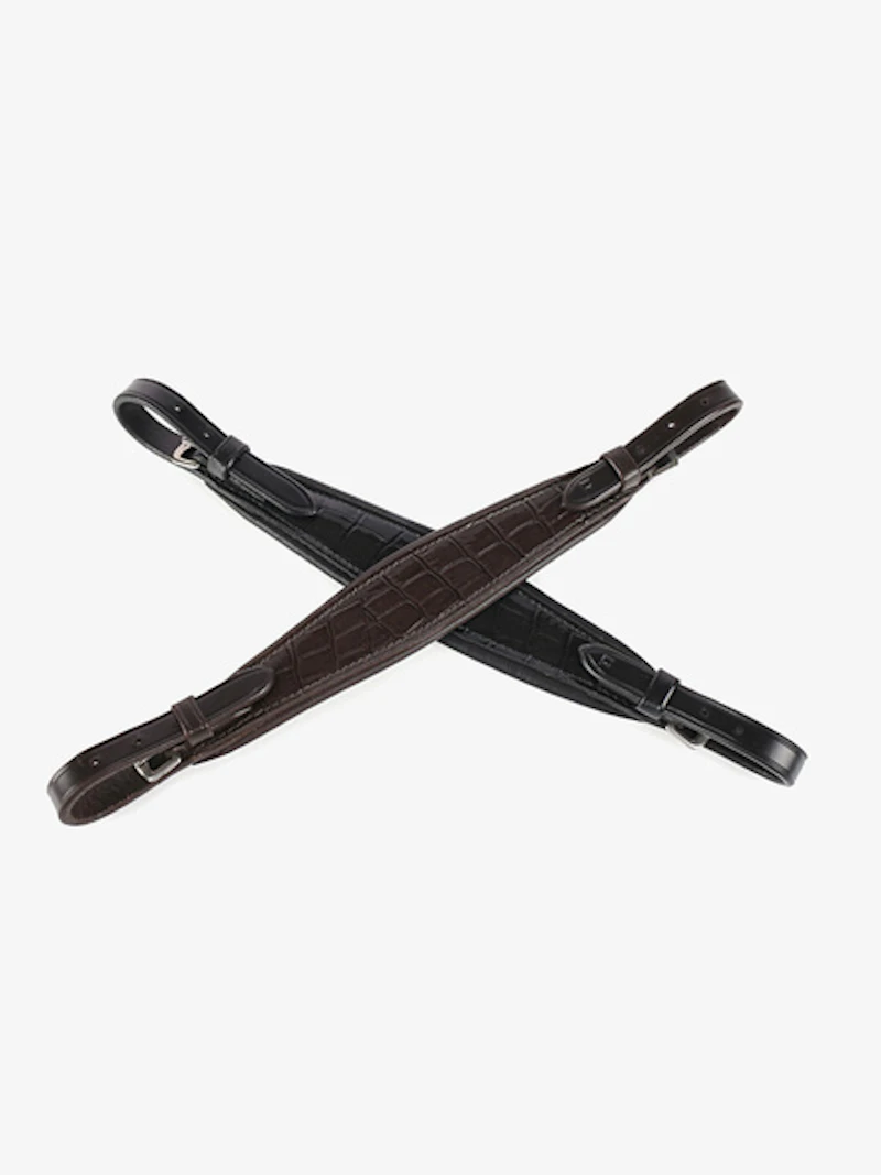 Noseplate Hackamore Lacquered Croco Noseplate Hackamore Lacquered Croco