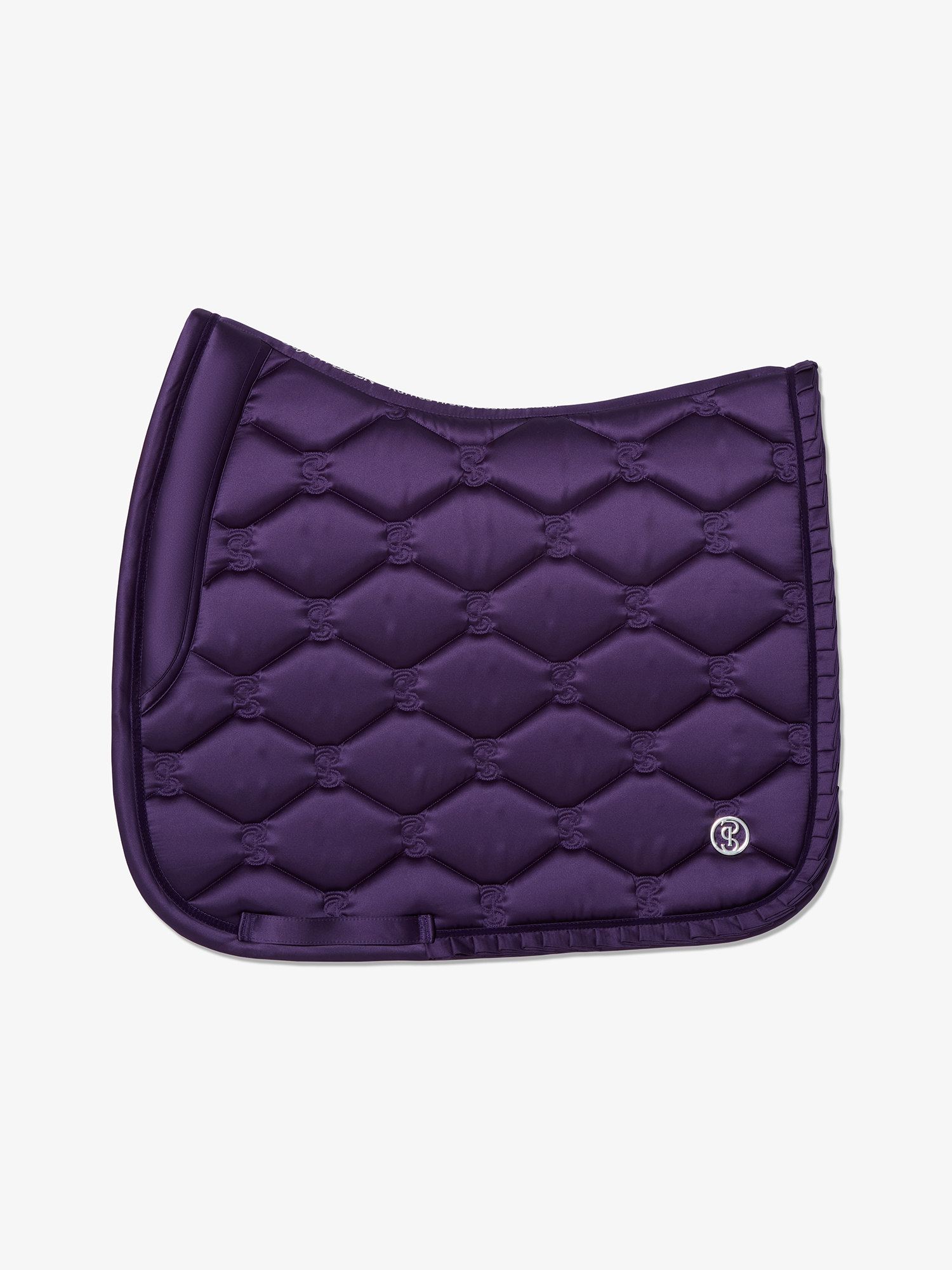Saddle Pad Dressage Ruffle Eclipse Purple